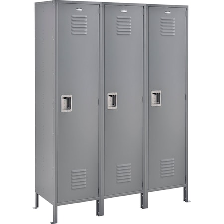 Global Industrial 54 in W, 18 D, 78 in H, Gray 493658GY